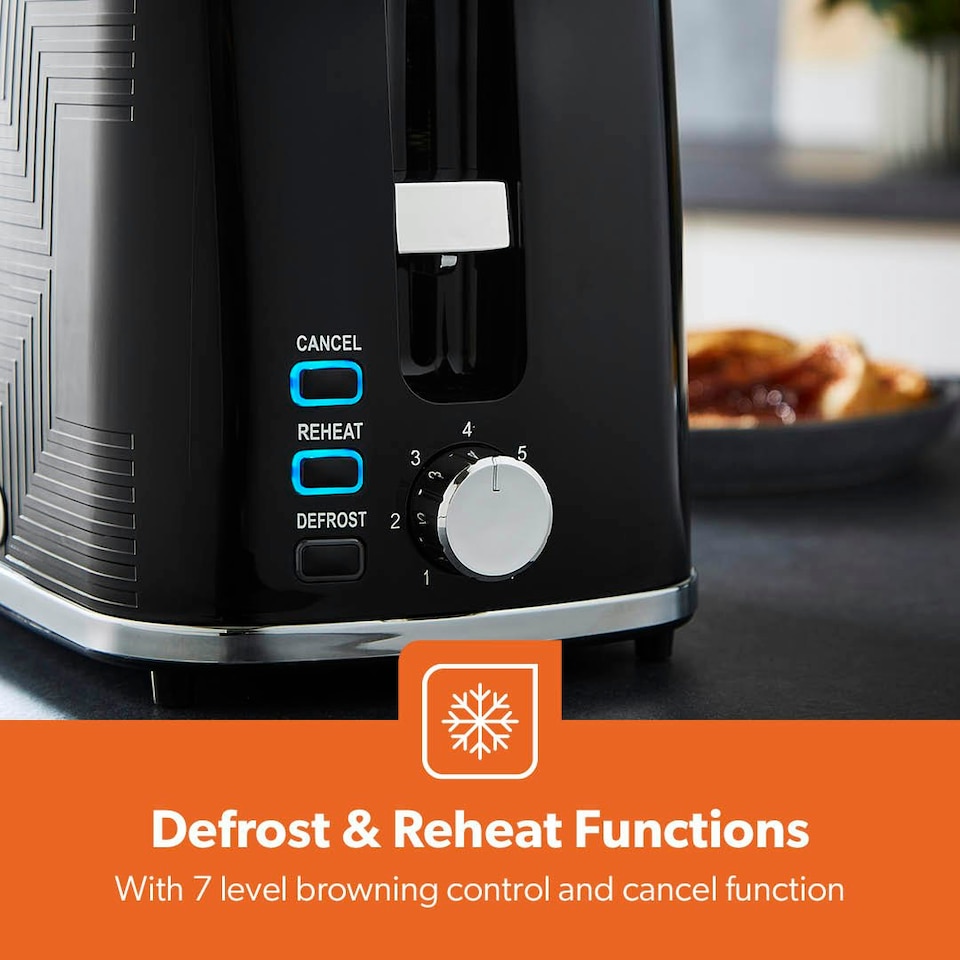 image 1 of GEEPAS 1.7L Digital Electric Kettle 2 Slice Bread Toaster & 7.5L Digital Air Fryer Combo Kitchen Set
