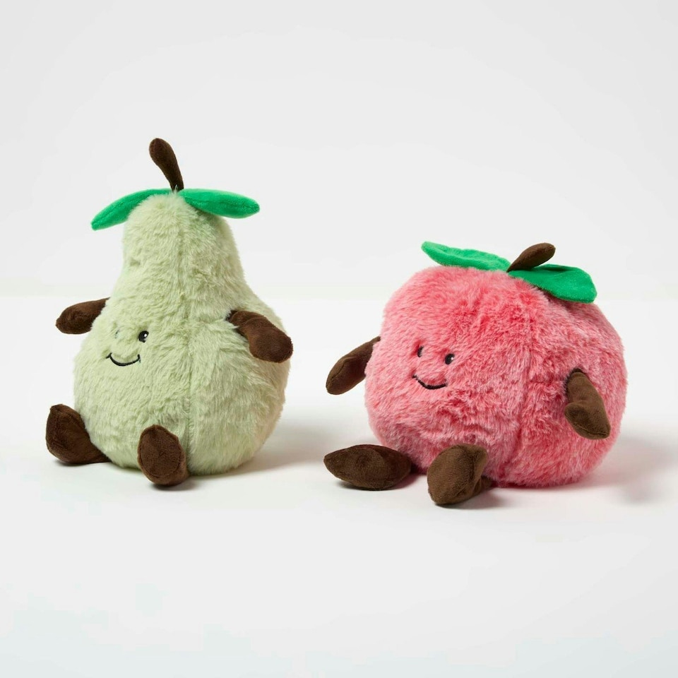 image 1 of Homescapes Apple and Pear Doorstop Set of 2