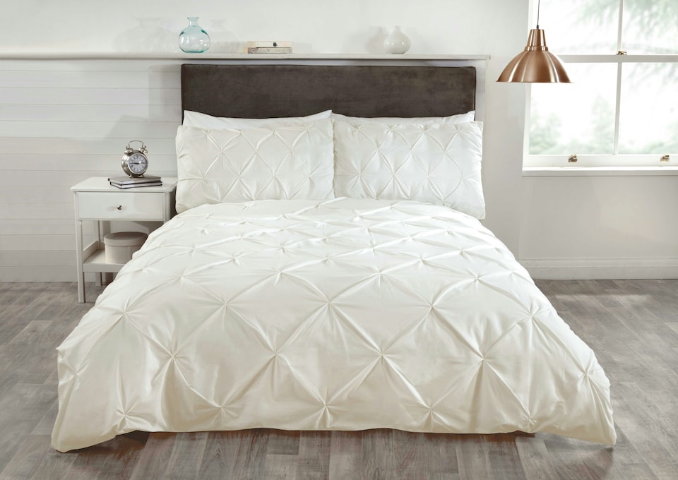 image 1 of Balmoral Polycotton Duvet Cover Set With Pillowcase | Cream | Single | 1