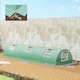 image 3 of Outsunny PE Mini Greenhouse, 3 M Portable Tunnel Green House w 5 Mesh Windows