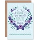image 1 of Kids Girl Beautiful Amazing Purple Floral Greetings Card
