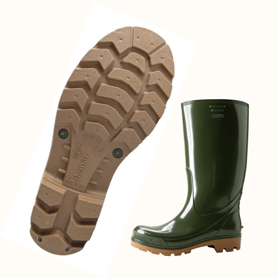 image 1 of Grander Men's PVC Work Wellies Olive Green EU42