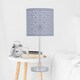 image 6 of Chrome Touch Operated Table Lamp with Grey Cut Out Shade | Chrome | Grey | Medium | 1