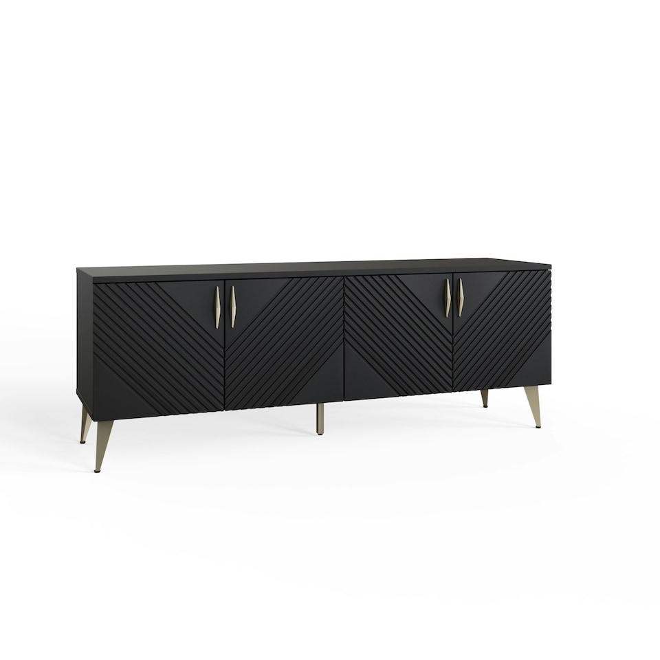 image 1 of Frank Olsen Ava 1500 Tv Cabinet Black | Black