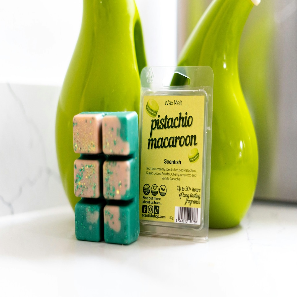 Pistachio Macaroon Wax Melt Green
