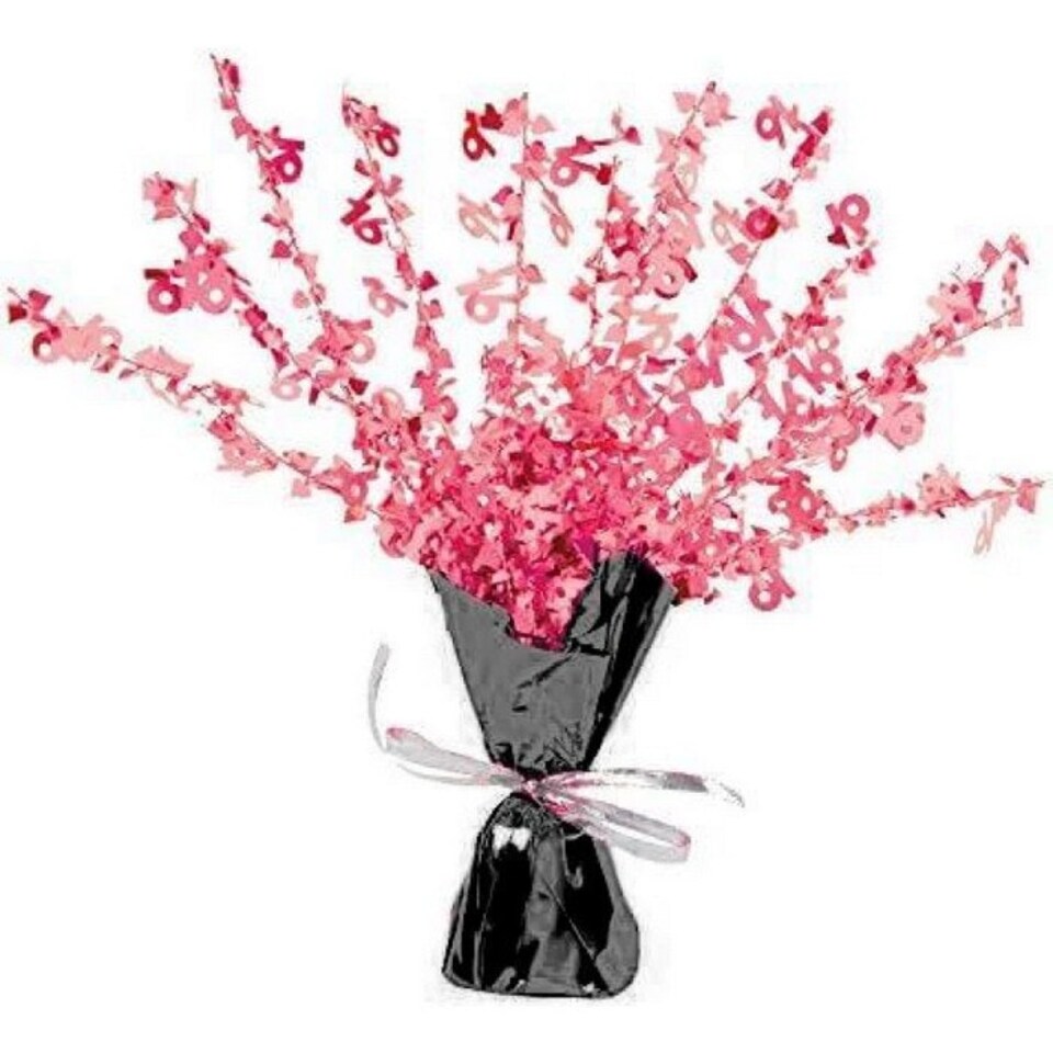 Unique Party 16th Birthday Party Centrepiece - Pink - One Size