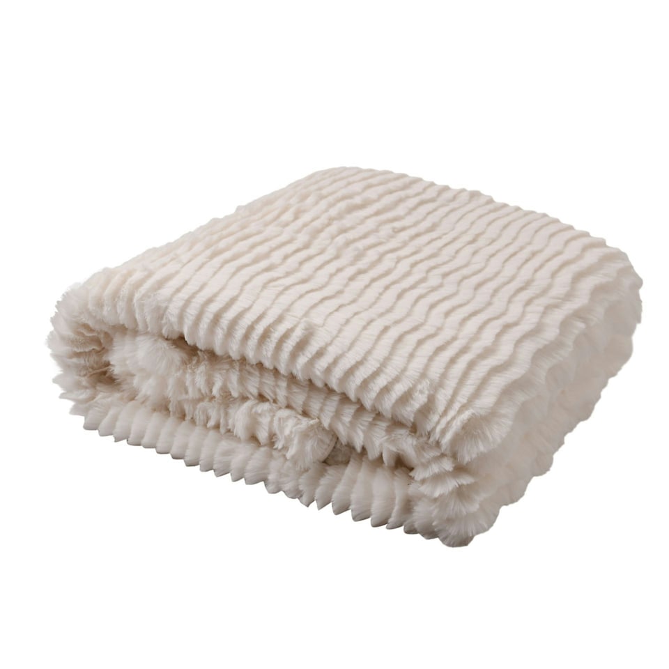 image 1 of Hestia Ivory Ripple Throw