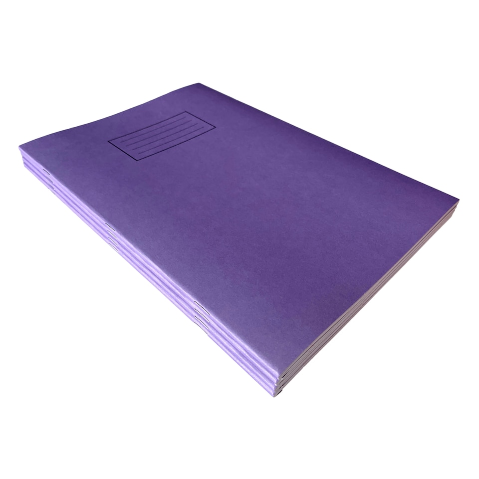 image 1 of Janrax A4 Purple 80 Pages Feint and Ruled Exercise Book