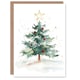 image 1 of Decorated Tree Large Star Festive Fun Xmas Art Blank Christmas Card