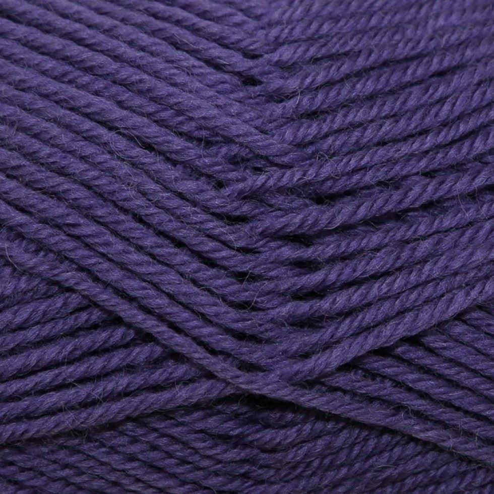 King Cole Purple Merino Blend DK Yarn (Value Pack 12 x 50g Balls) For Crochet, Knitting - 104m per ball