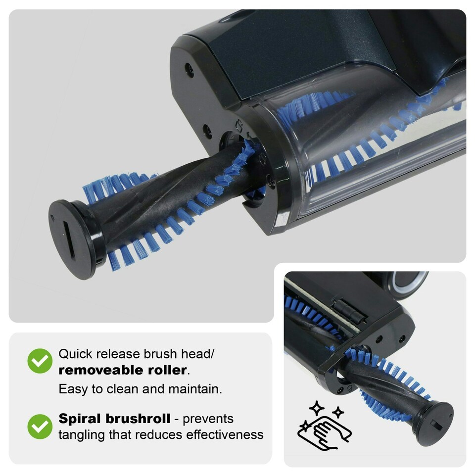 image 1 of SPARES2GO Brush Head for Vax ONEPWR Blade 3 & 4 Pet Dual CLSV-B3KS CLSV-B4KS B3KP B4KP B4KC