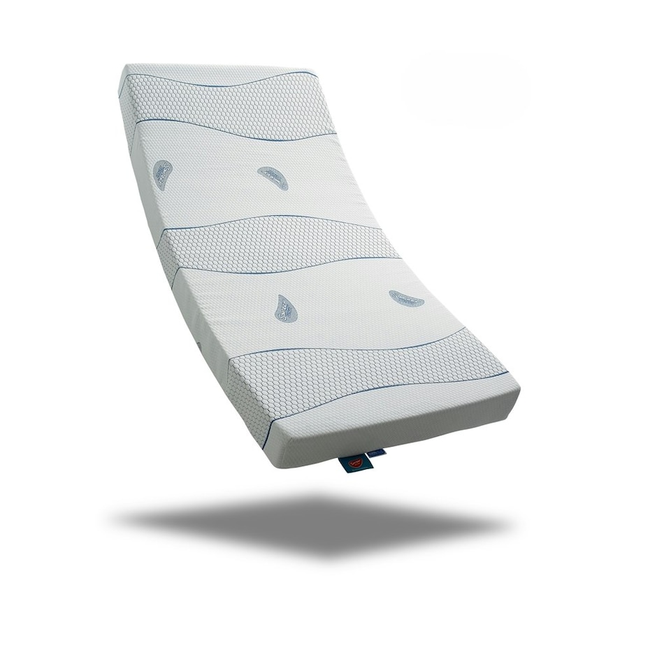 image 1 of 3ft Single Cool Blue Memory Foam Mattress - (90cm)