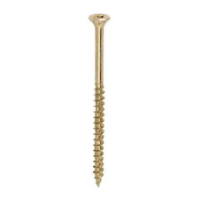 Timco - Velocity Premium Multi-Use Screws - PZ - Double Countersunk - Yellow (Size 5.0 x 80 - 200 Pieces)