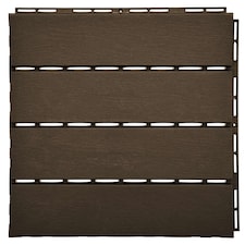 Polydeck PVC Interlocking Decking Tiles - Brown | Brown | Pack of 1