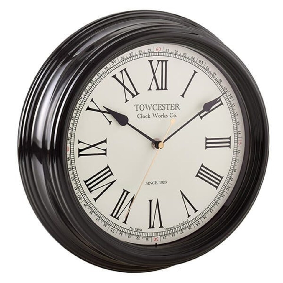 image 1 of Acctim Redbourn Wall Clock Black