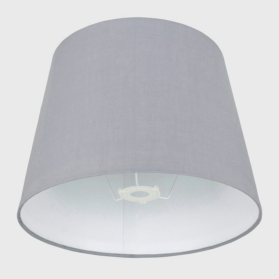 image 1 of ValueLights Aspen Grey Floor Lamp Shade Grey