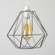 image 1 of ValueLights Pair Of Retro Style Chrome Metal Basket Cage Ceiling Pendant Light Shades