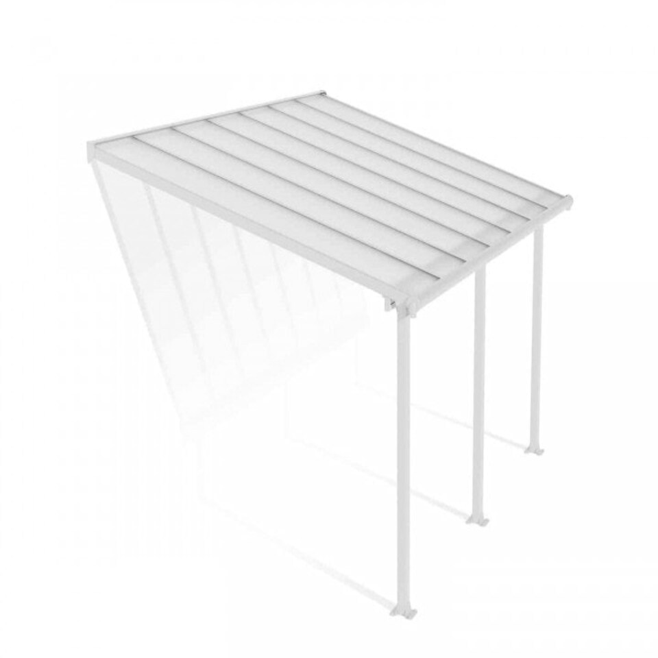 image 1 of Patio Cover Olympia 3 x 4.25 Clear - Polycarbonate - L425 x W300 x H305 cm - White White