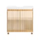 image 1 of SoBuy Under Sink Cabinet with 2 Bamboo Slatted Doors, White, 23.6x13.0x23.6 in, 11.5 kg - BZR125-W