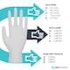 image 5 of Unigloves White Pearl Box of 100 Nitrile Gloves White | Medium