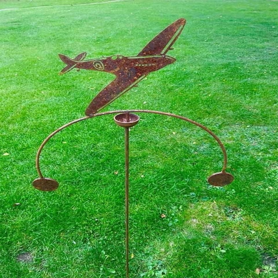 image 1 of Spitfire Wind Rocker Double Bare Metal/Ready to Rust - Steel - W54 x H148.5 cm