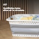 image 4 of Foldaway Laundry Basket Grey