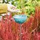 image 1 of Recycled Iron Distressed Blue Rain Catcher