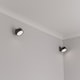 image 2 of ValueLights Marshall Pair of Matte Black Wall Light & Bulb | Black