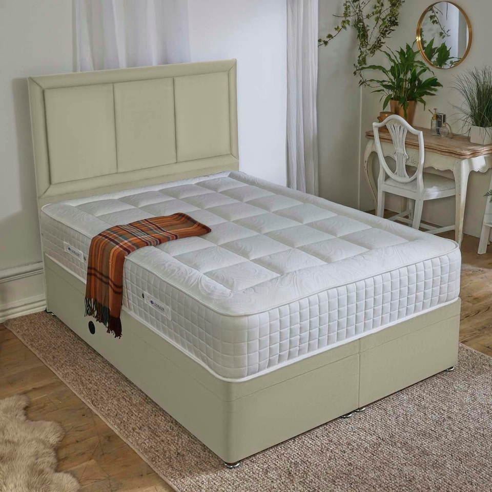image 1 of Torino 1000 Pocket Sprung and Memory Foam 25cm Super King White | Super King