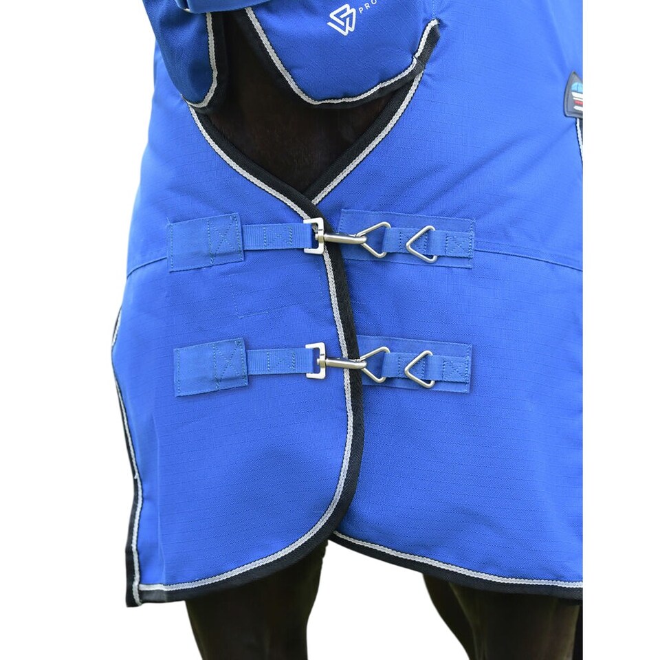image 1 of Weatherbeeta Comfitec Essential Combo Neck 220g Horse Turnout Rug | Black | Cobalt/Black | 6Ft | 1