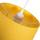 image 3 of Traditional 30cm Mustard Ochre Linen Fabric Drum Table/Pendant Shade 60w Maximum | Yellow