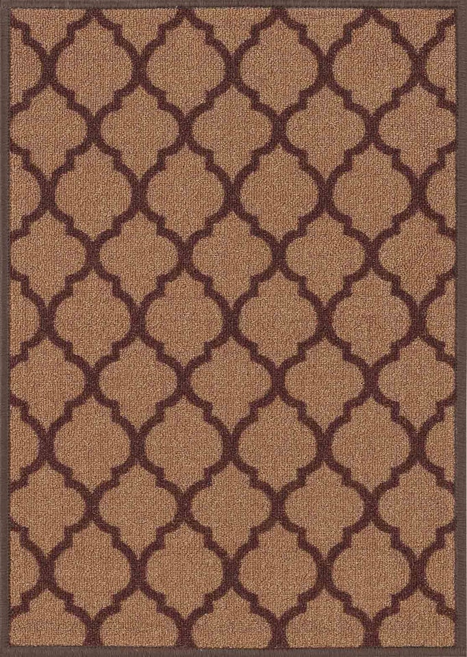 image 1 of Machine Washable Trellis Design Anti Slip Doormats - Runners