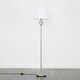 image 2 of ValueLights Memphis Twist Silver Floor Lamp White Tapered Shade