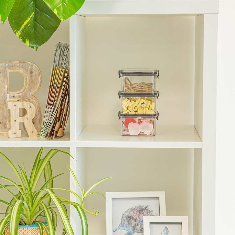 image 1 of Argon Tableware Food Storage Containers - 460ml - Black - Pack of 3