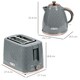 image 7 of HOMCOM Kettle and Toaster Set 1.7L Kettle & 2 Slice Toaster Set Grey