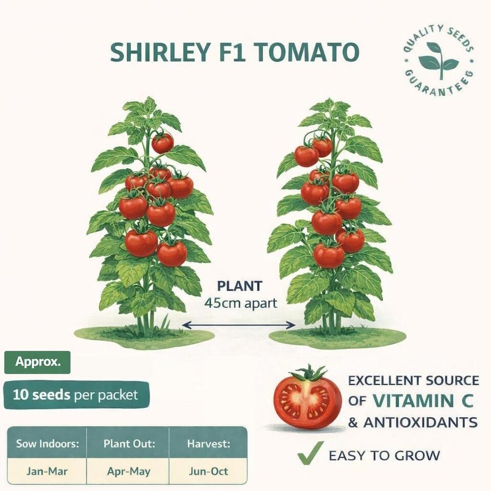 Fothergills Premium Tomato Seeds - Shirley F1 - Tesco Groceries