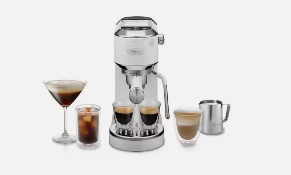 Dedica Duo Manual Espresso Machine White