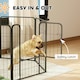 image 4 of PawHut Six-Panel Dog Playpen with Door, for Indoor, Outdoor, 80cm Tall