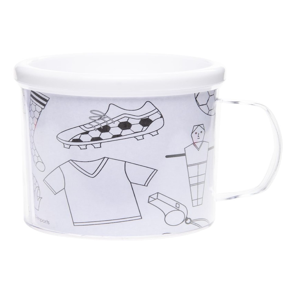 image 1 of Color Your Own Mug | White | Football Theme | 1