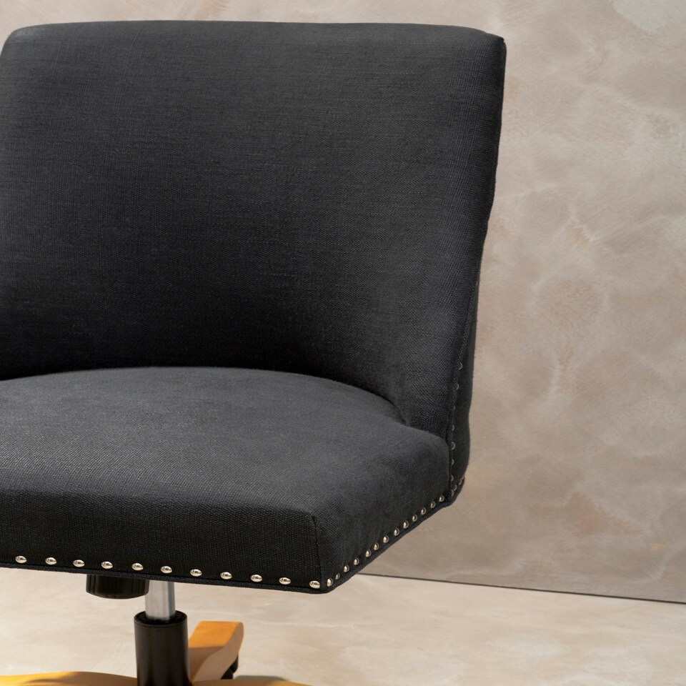 image 1 of Interiors by Premier Washington Black Home Office Chair Black