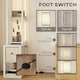 image 5 of HOMCOM Floor Lamp with Shelves, LED Standing Lamp with Fabric Drawer, White White
