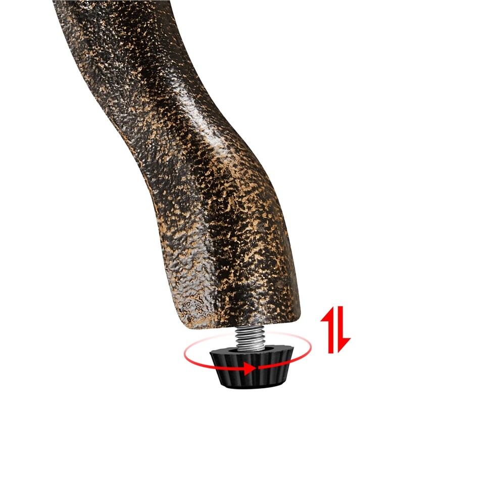 image 1 of Yaheetech 3 Piece Patio Bistro Table Set with Umbrella Hole-Bronze | Bronze | Bronze | 1