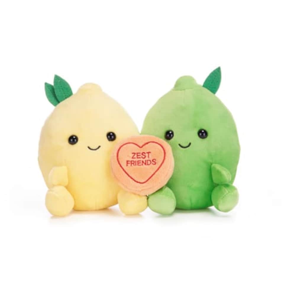 Swizzels Love Hearts Lemon and Lime Plush 5.5 Inch