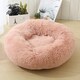 image 1 of Soft Calming Donut Bed - Premium Quality For Dogs & Cats - Pink / 80cm Pink | M