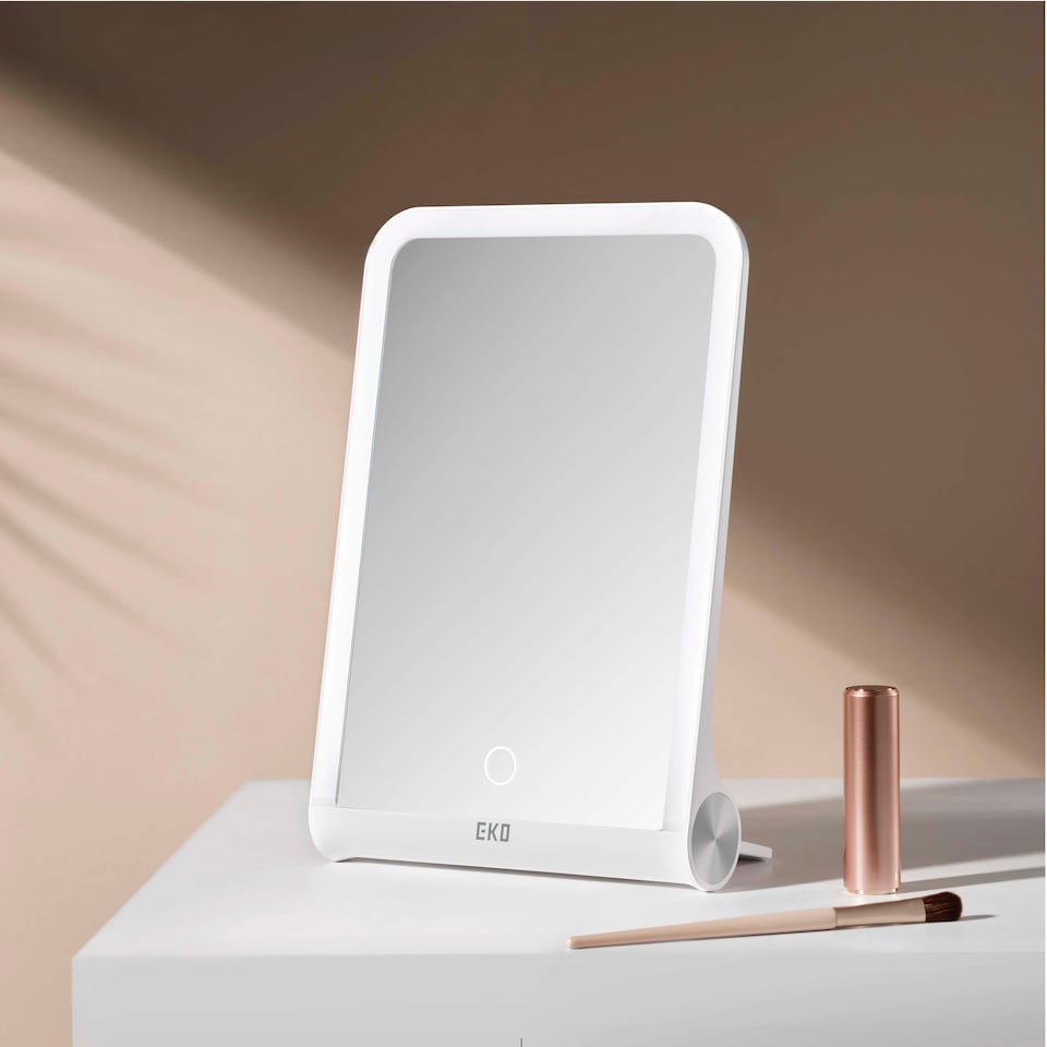 image 1 of iMira Foldable Travel LED Mirror | White | White
