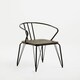 image 5 of Interiors by Premier Black Metal and Elm Wood Arm Chair, Accent Dining Arm Chair, Versatile Wooden Chair for Home, Office, Lounge