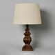 image 4 of BHS Henlock Walnut Table Lamp, Natural