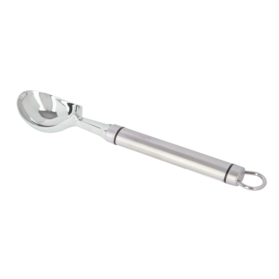 image 1 of KitchenCraft Ice Cream Scoop Silver Stainless Steel