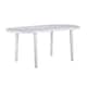 image 1 of Resol 6 Seater Brava Oval Plastic Garden Dining Table - 90cm x 180cm - White | White | White