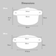 image 5 of Cooks Professional Cast Iron Casserole Set of 2 | 26cm and 28cm | Enamelled Inside and Out | Graduated Orange